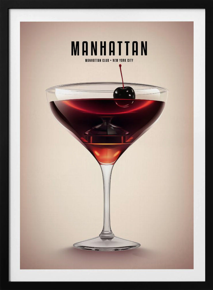 Manhattan Cocktail - Poster / Art Print