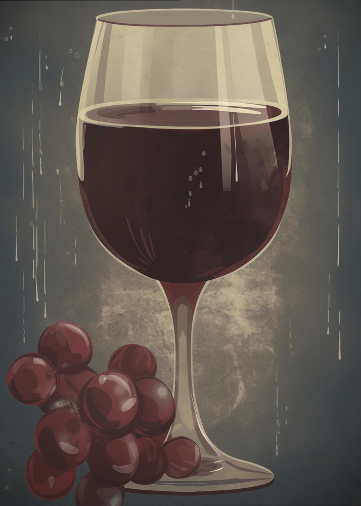 Red Red Wine No 1 - Poster / Art Print