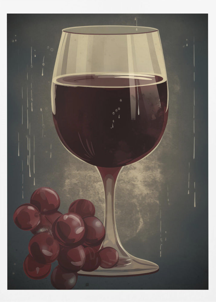 Red Red Wine No 1 - Poster / Art Print