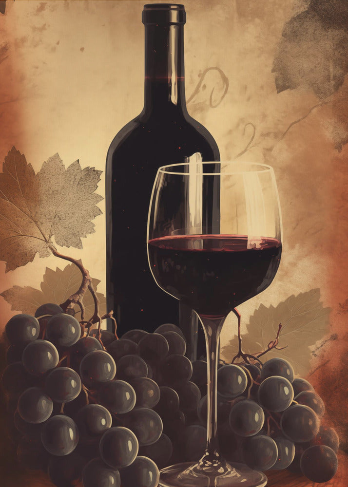 Red Red Wine No 2 - Poster / Art Print