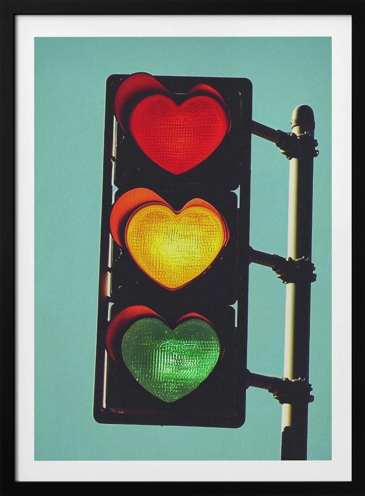 Traffic Light In Love - Poster / Art Print