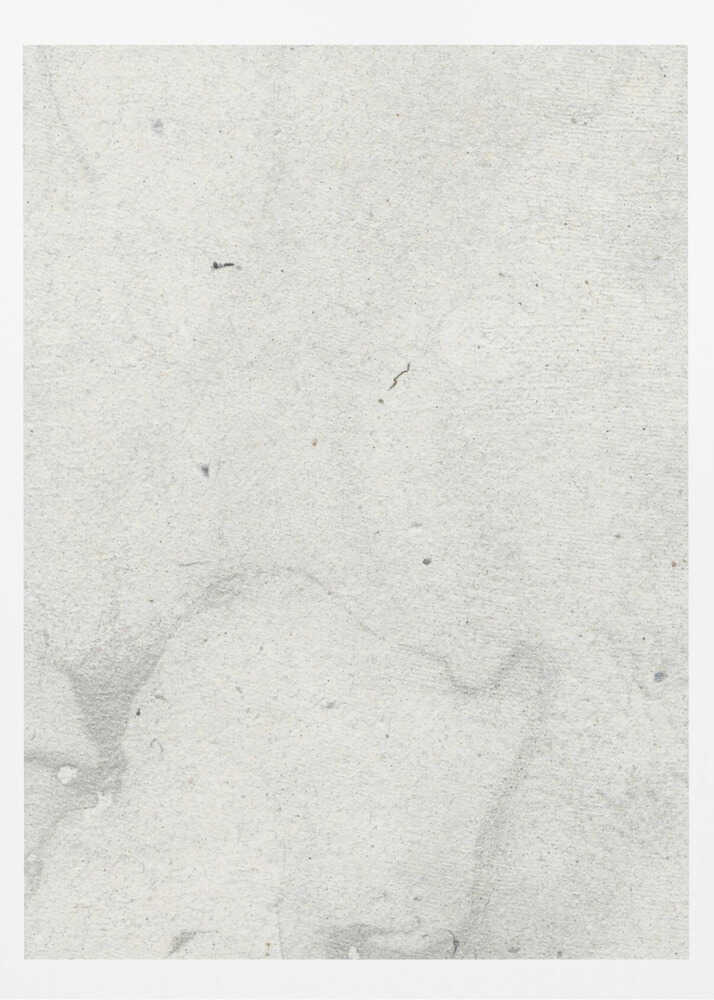 Minimalist art print of a light gray concrete texture, framed in black for a modern wall art look.