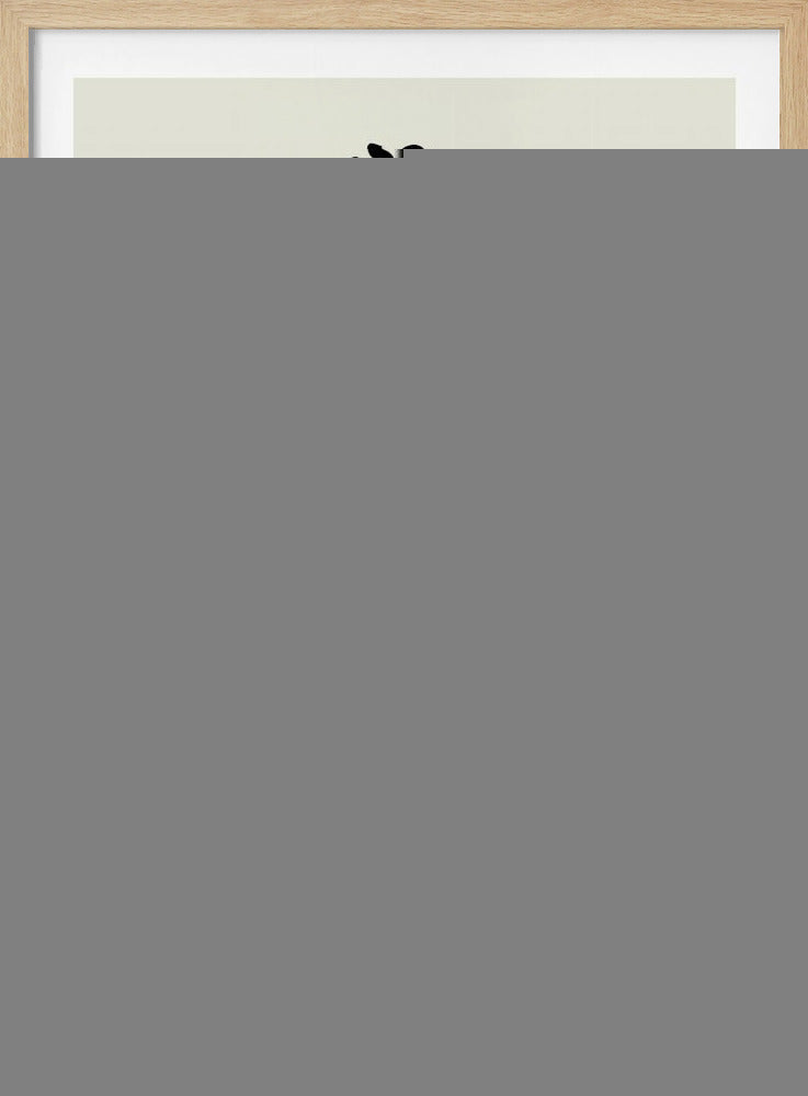 A framed minimalist art print featuring a black ink line drawing of a woman with curly hair and hoop earrings on a beige background. The text 'ART BOHÈME collection' is printed below the portrait. Poster