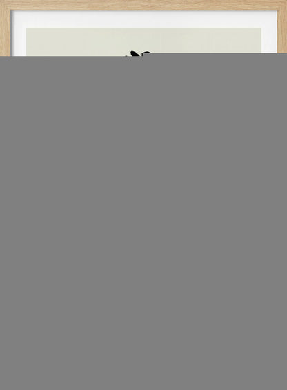 A framed minimalist art print featuring a black ink line drawing of a woman with curly hair and hoop earrings on a beige background. The text 'ART BOHÈME collection' is printed below the portrait. Poster