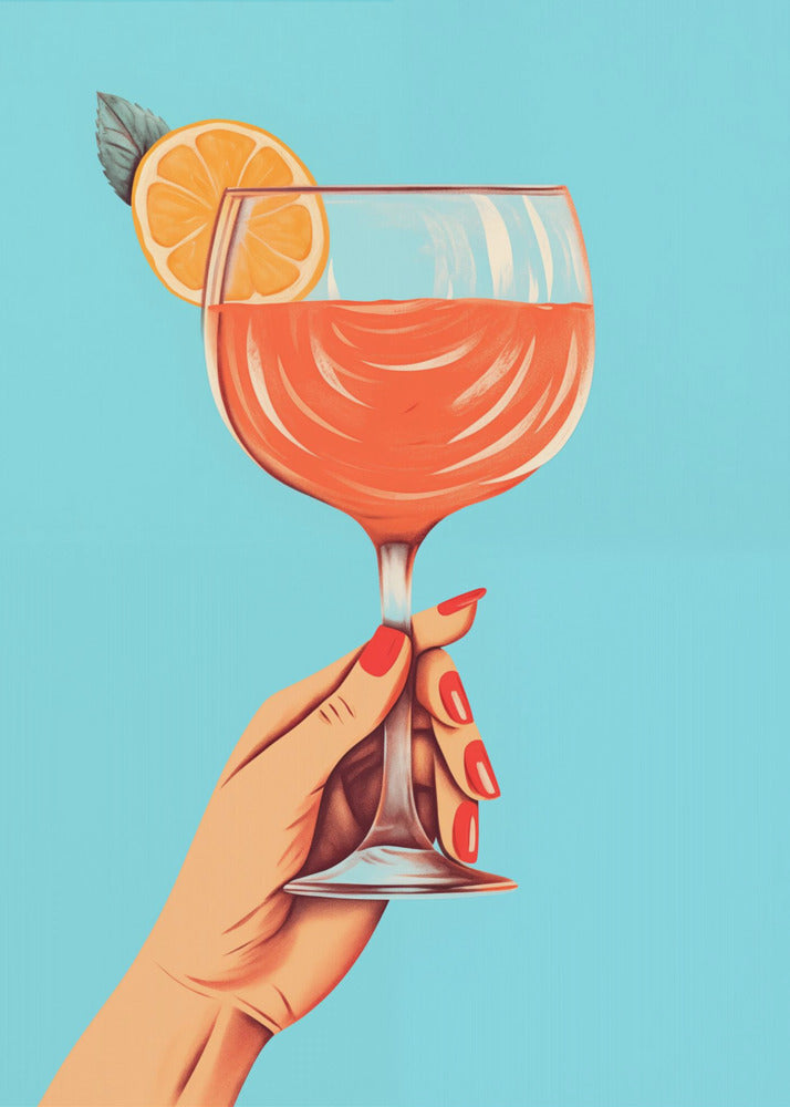 An art print titled 'A Toast To You!', depicting a celebratory or congratulatory theme. Print