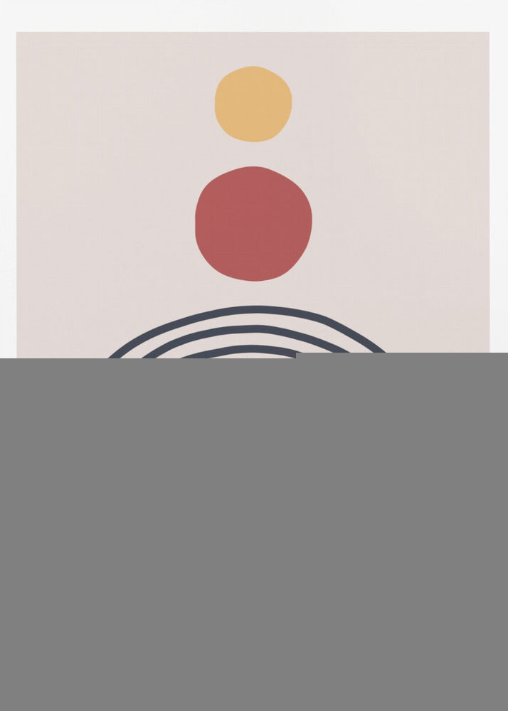 A vibrant abstract art piece, available as a poster or art print, featuring dynamic shapes and a mix of colors. Print