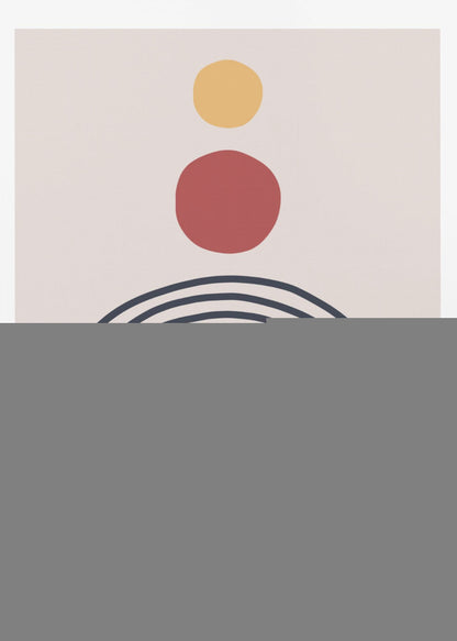 A vibrant abstract art piece, available as a poster or art print, featuring dynamic shapes and a mix of colors. Print