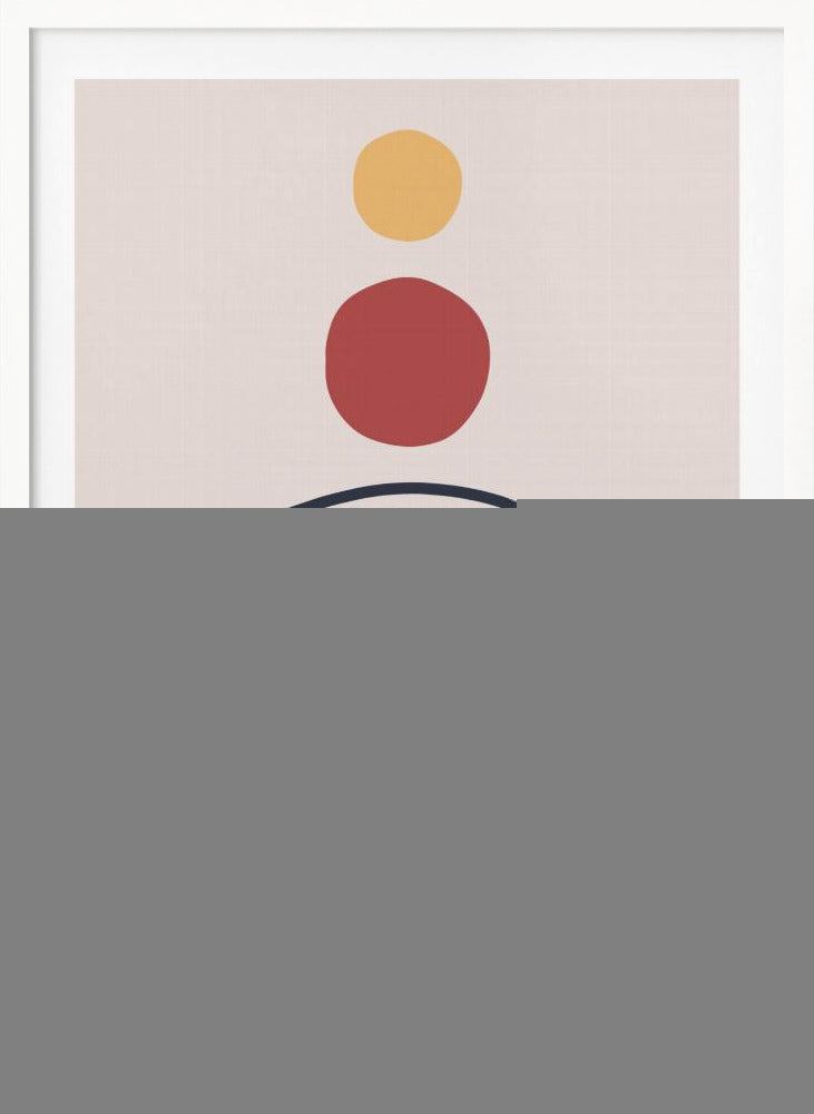 A vibrant abstract art piece, available as a poster or art print, featuring dynamic shapes and a mix of colors. Print