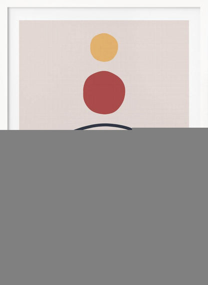 A vibrant abstract art piece, available as a poster or art print, featuring dynamic shapes and a mix of colors. Print