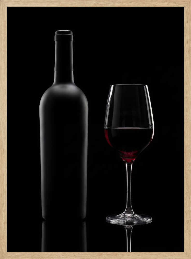 Wine In the Dark - Poster / Art Print