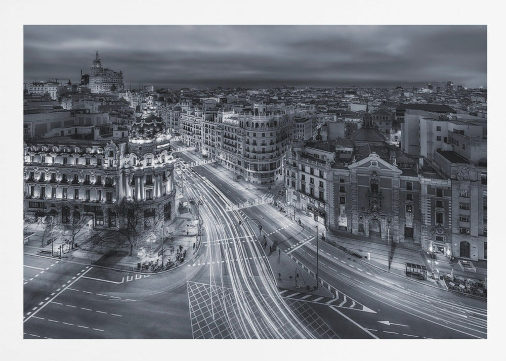 Madrid City Lights - Poster / Art Print