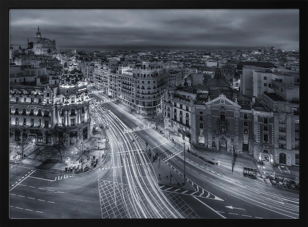 Madrid City Lights - Poster / Art Print