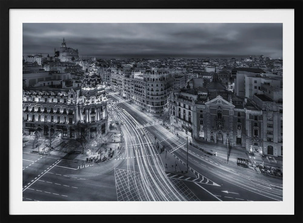 Madrid City Lights - Poster / Art Print