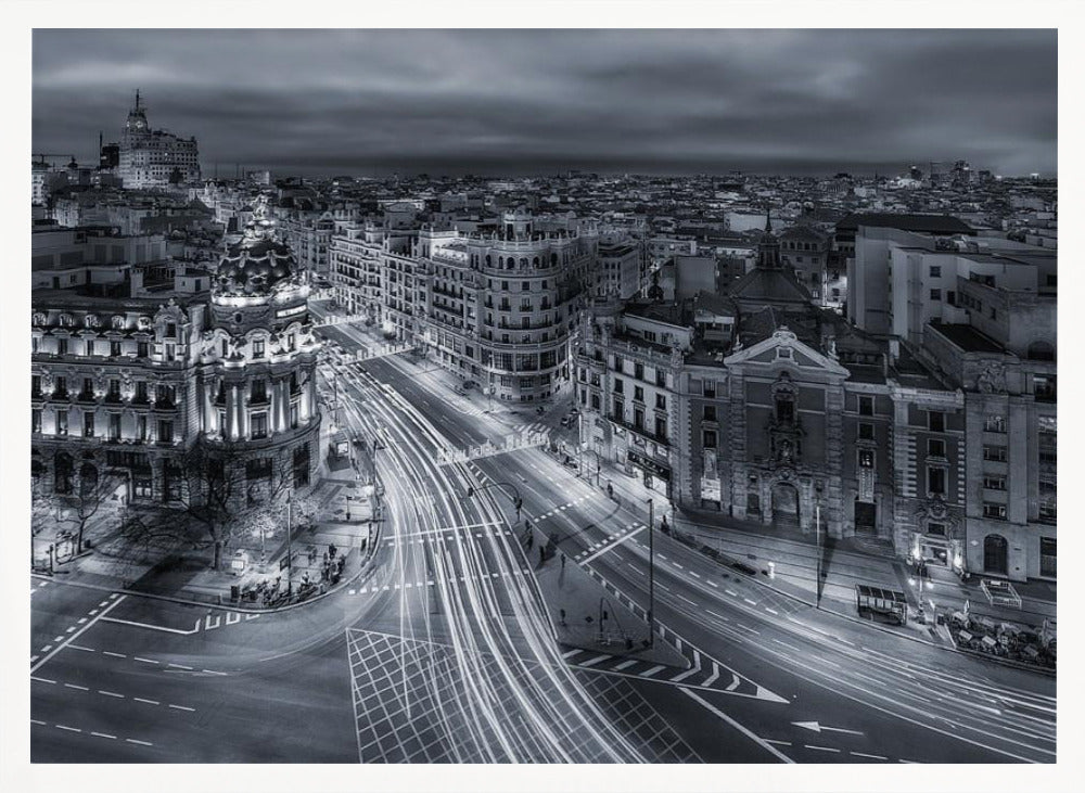 Madrid City Lights - Poster / Art Print