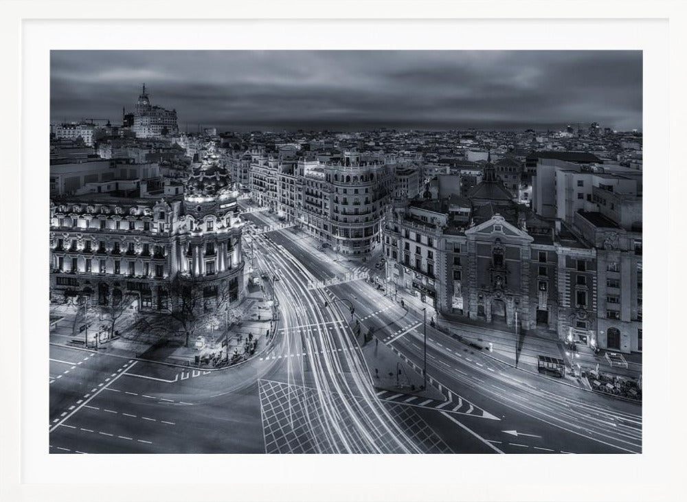 Madrid City Lights - Poster / Art Print