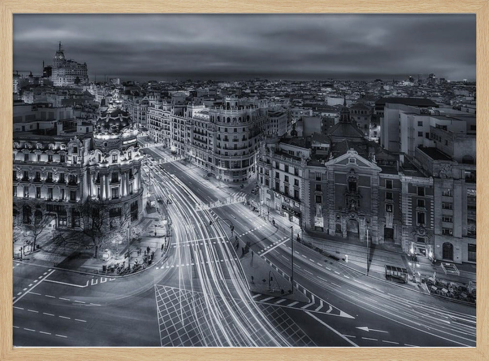 Madrid City Lights - Poster / Art Print