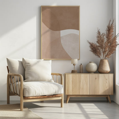 Boho watercolor strokes 5 - Poster / Art Print - interiör