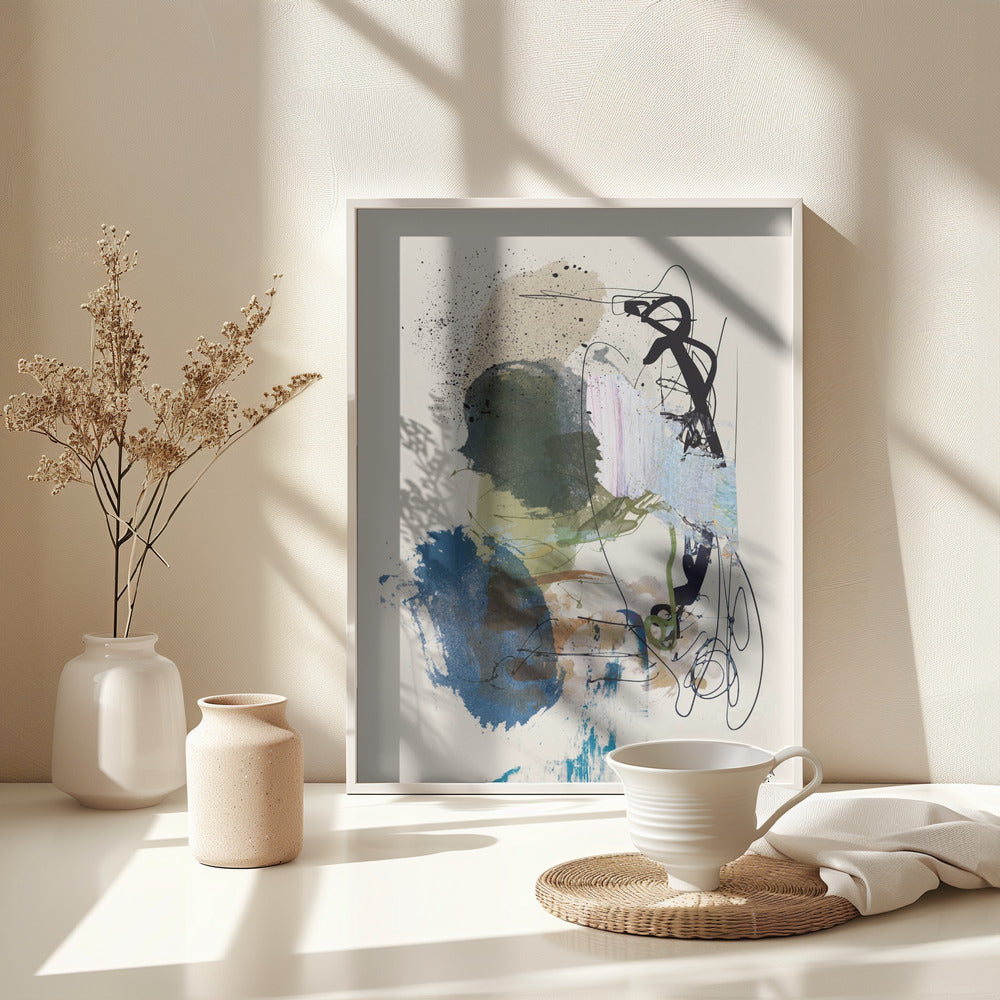 Twin Abstract - Poster / Art Print - interiör