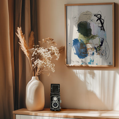 Twin Abstract - Poster / Art Print - interiör