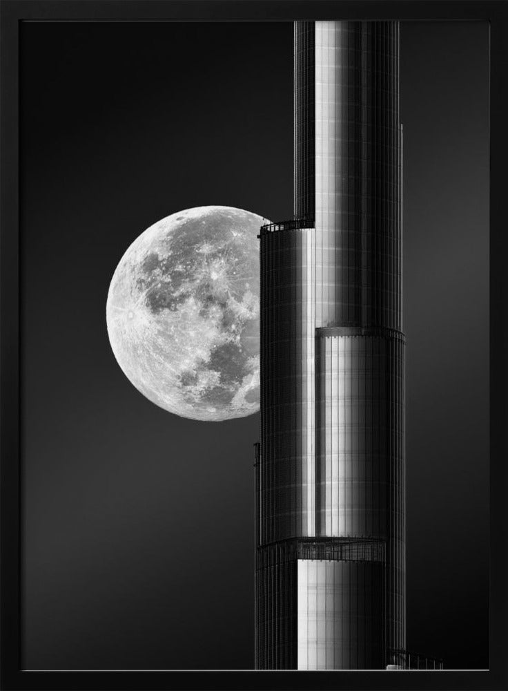 Super moon Burjkhalifa - Poster / Art Print