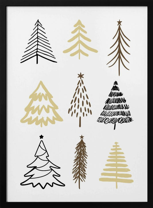 Christmas Trees 2 - Poster / Art Print