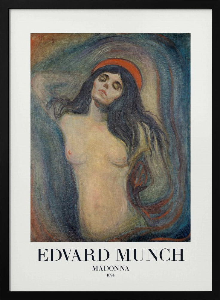 A vintage art print depicting Madonna, likely a religious figure, created in 1894. Print