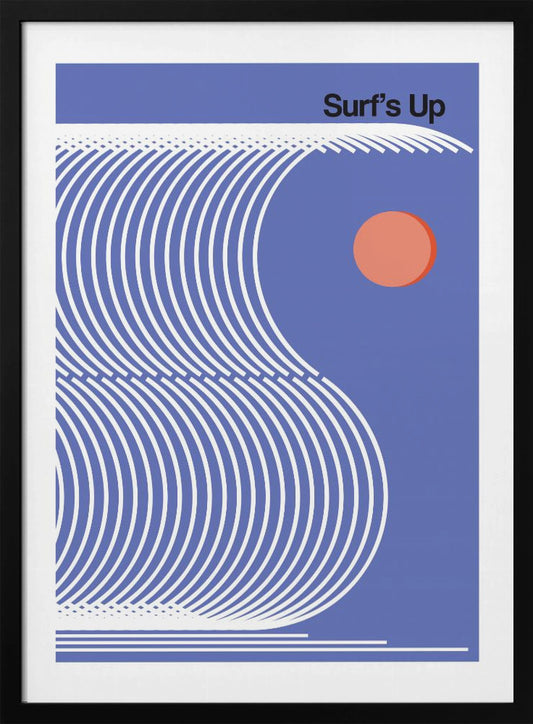 Surf's Up Blue - Poster / Art Print