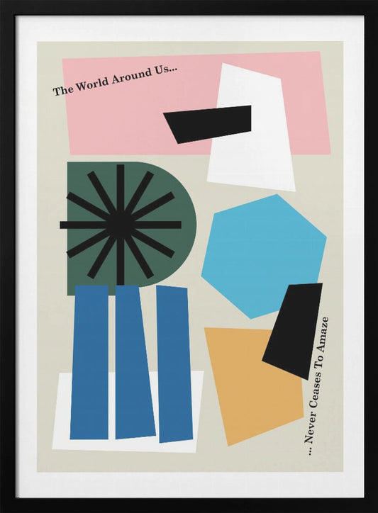 The World Around Us Grey - Poster / Art Print