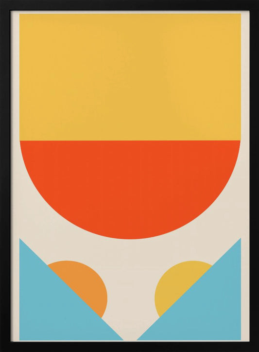 Bright Minimal Shapes Series #1 - Poster / Art Print