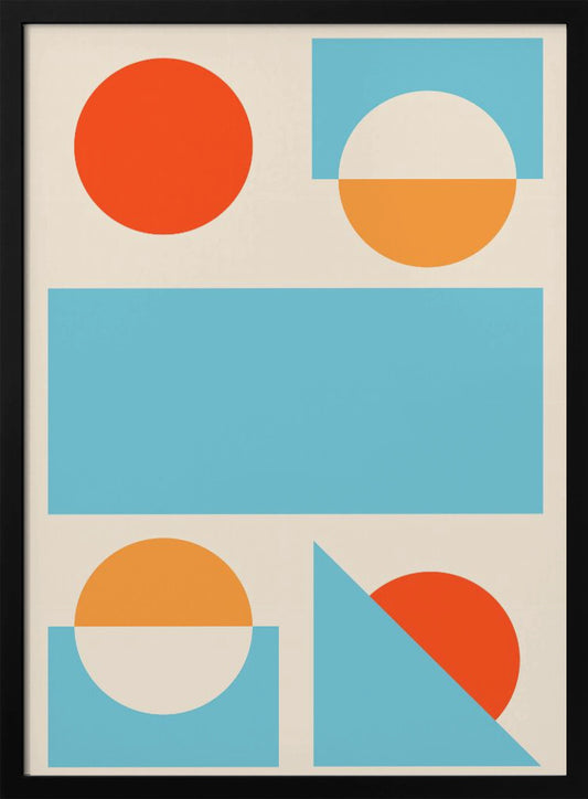 Bright Minimal Shapes Series #2 - Poster / Art Print