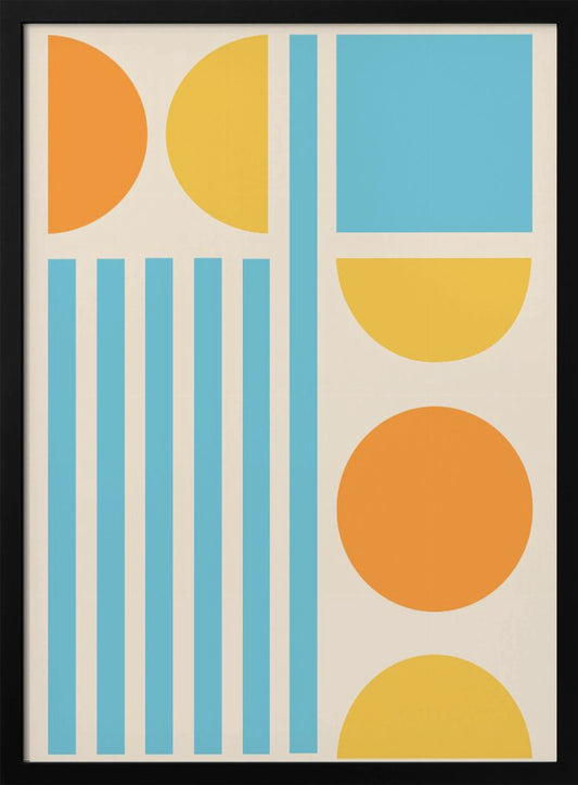 Bright Minimal Shapes Series #3 - Poster / Art Print