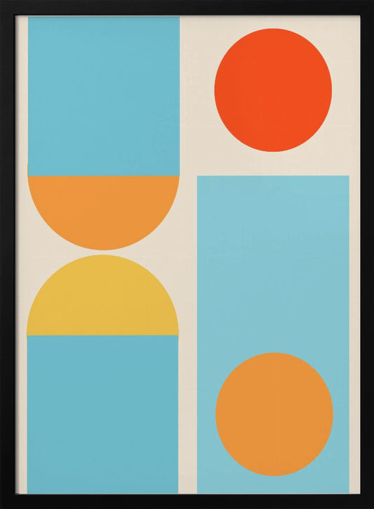 Bright Minimal Shapes Series #4 - Poster / Art Print