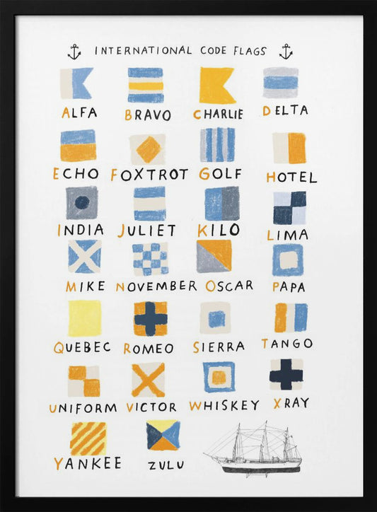 Nautical Flags - Poster / Art Print