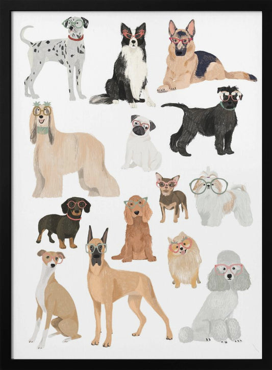 Dogs in glasses Print - Poster / Art Print