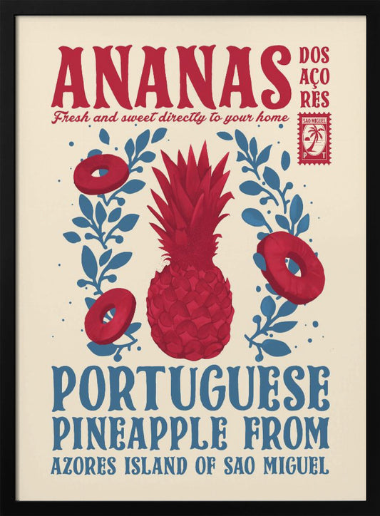 Pineapple kitchen print - Poster / Art Print