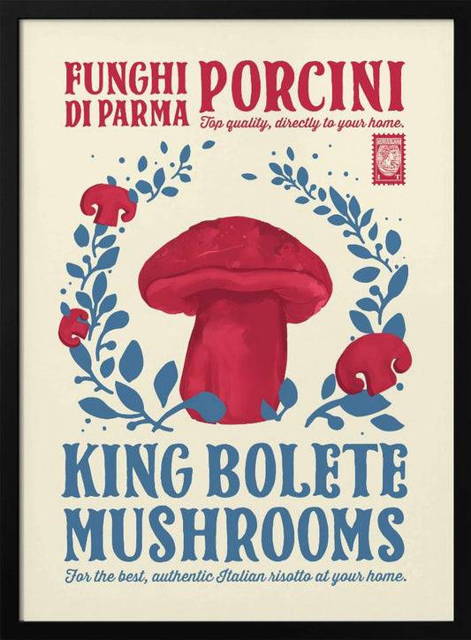 Porcini kitchen print - Poster / Art Print