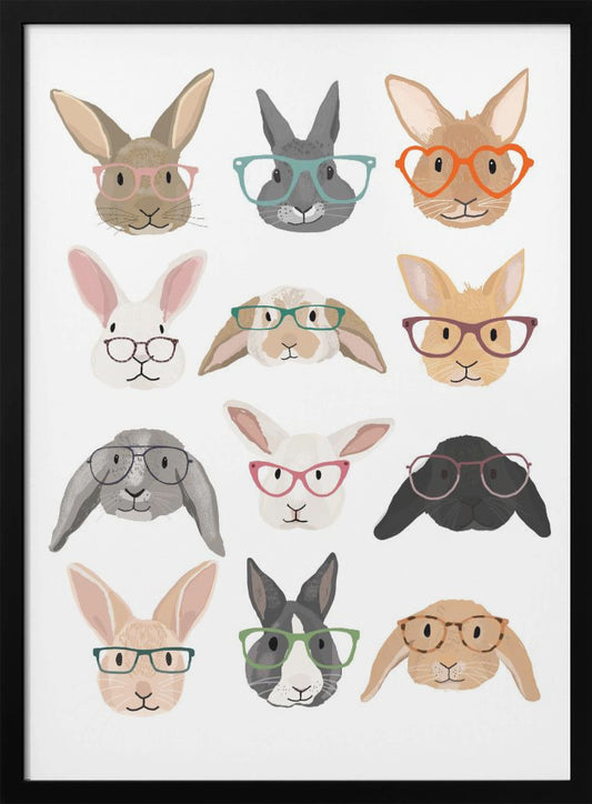 H Rabbits 2 - Poster / Art Print