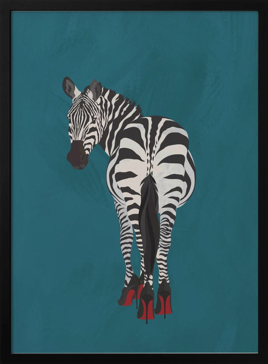 Zebra heels - Poster / Art Print