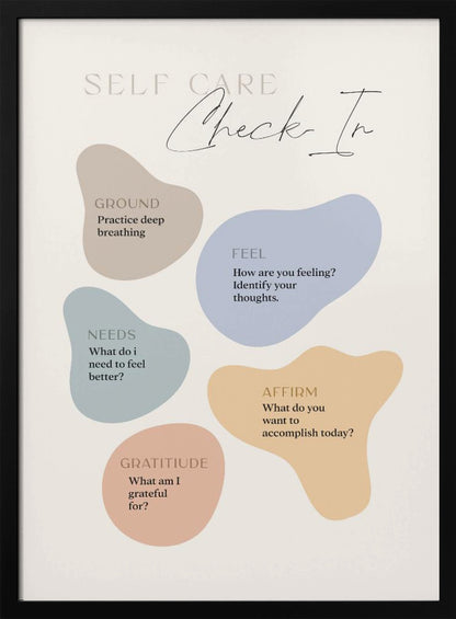 Self Care Checkin - Poster / Art Print