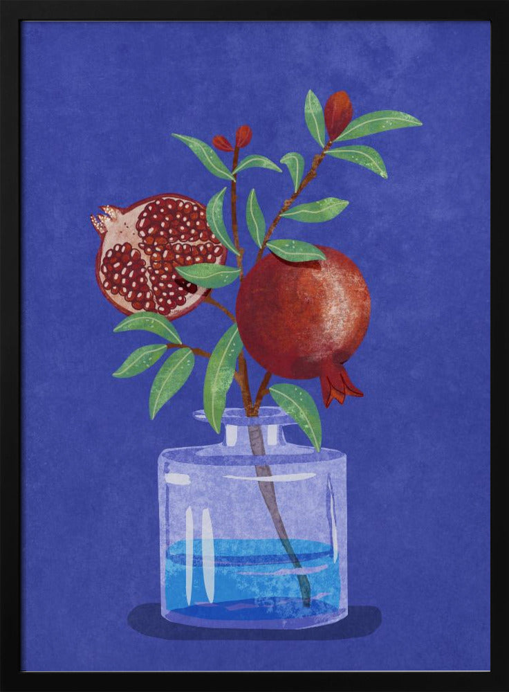 pomegranate in Vase - Poster / Art Print