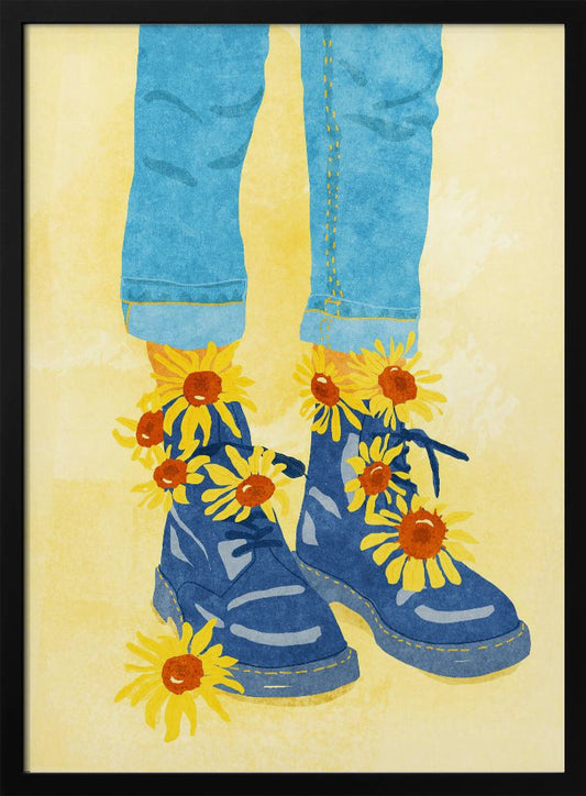 Sunflower Walk - Poster / Art Print