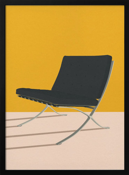 Barcelona Chair By Mies Van Der Rohe - Poster / Art Print