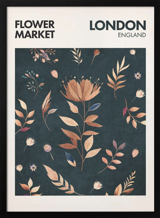 Flower Market London - Poster / Art Print