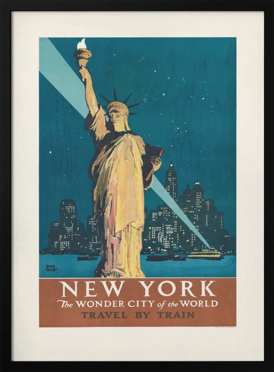 New York, the Wonder City of the World Travel By Train (1927) Poster By Adolph Treidler - Poster / Art Print