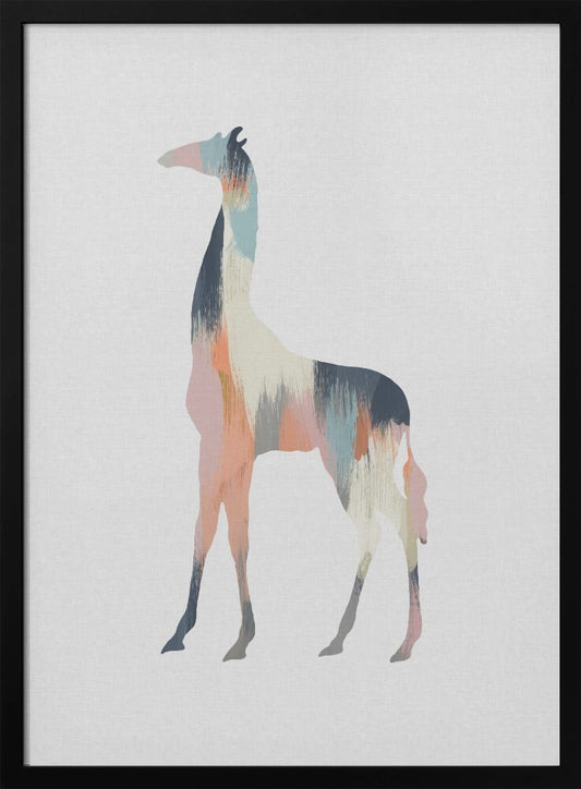 Pastel Giraffe - Poster / Art Print