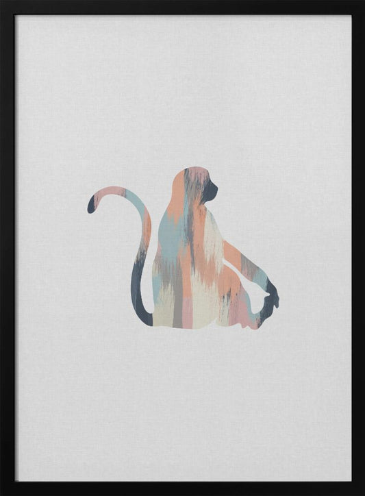 Pastel Monkey - Poster / Art Print