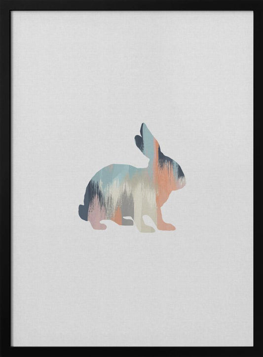 Pastel Rabbit - Poster / Art Print