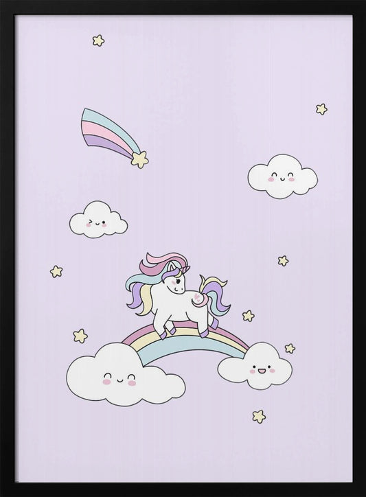 Kawaii Unicorn - Poster / Art Print