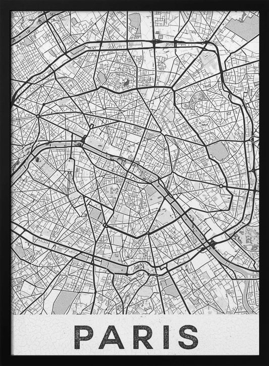 Paris White - Poster / Art Print