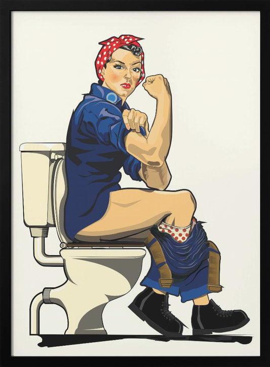 We Can Do It, Toilet Edition - Poster / Art Print